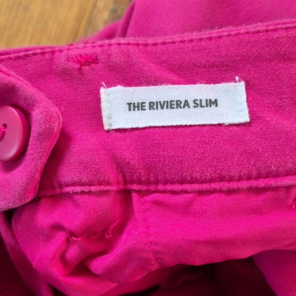 LOFT Magenta Cropped Straight-Leg Pants - Picture 10 of 10